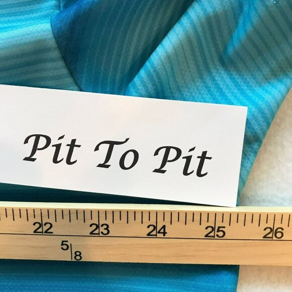 Grand Slam Air Flow Men's 3-Button Turquoise Striped Golf Polo Shirt Sz XXL - Picture 13 of 14